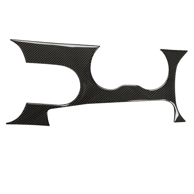 Carbon Fiber Stall Water Cup Panel Decoration Stickers Car Interior Modification Accessories