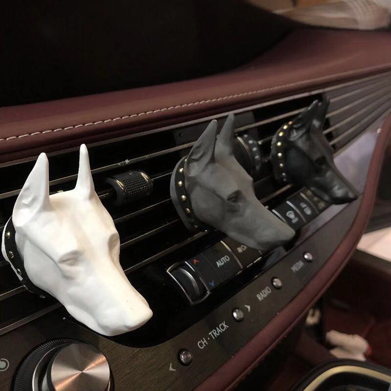 Car Doberman Car Interior Decoration Aromatherapy Decoration