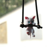 Creative Cute branch Cat Rearview Mirror Pendant Simple Decoration Car Interior Accessories