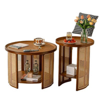 Japanese-style Nordic Small-apartment Round Coffee Table