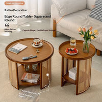 Japanese-style Nordic Small-apartment Round Coffee Table