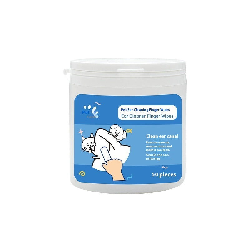Disposable Pet Cleaning Products Teeth Cleaning Wipes Ear Care Fingertips Ear Mite Removal Cat And Dog Ear Cleaning Pet Products