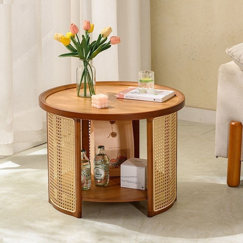 Japanese-style Nordic Small-apartment Round Coffee Table