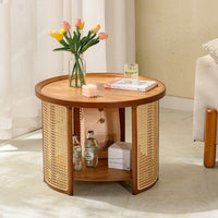 Japanese-style Nordic Small-apartment Round Coffee Table