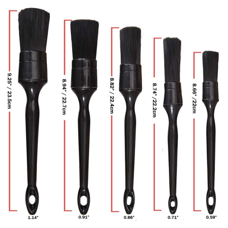 Car Wash Interior Cleaning Detail Brush 5-piece Set