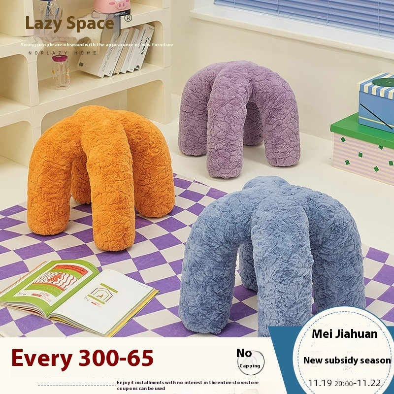 Small Apartment Creative Octopus Door Shoes Stool