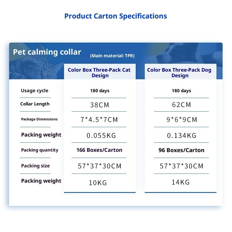 3 Pack Pet Pheromone Relief Comfort Collar