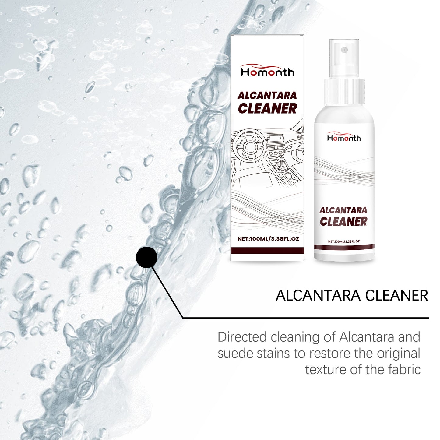 Car Interior Cleaning Care Spray Leather Light