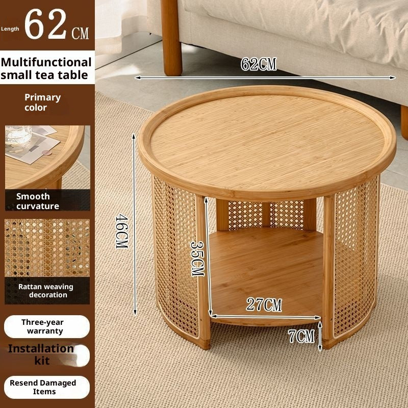 Japanese-style Nordic Small-apartment Round Coffee Table